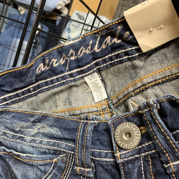 COPY - NEW Aeropostale Heavy Stitch Denim Jean Shorts - Picture 7 of 7